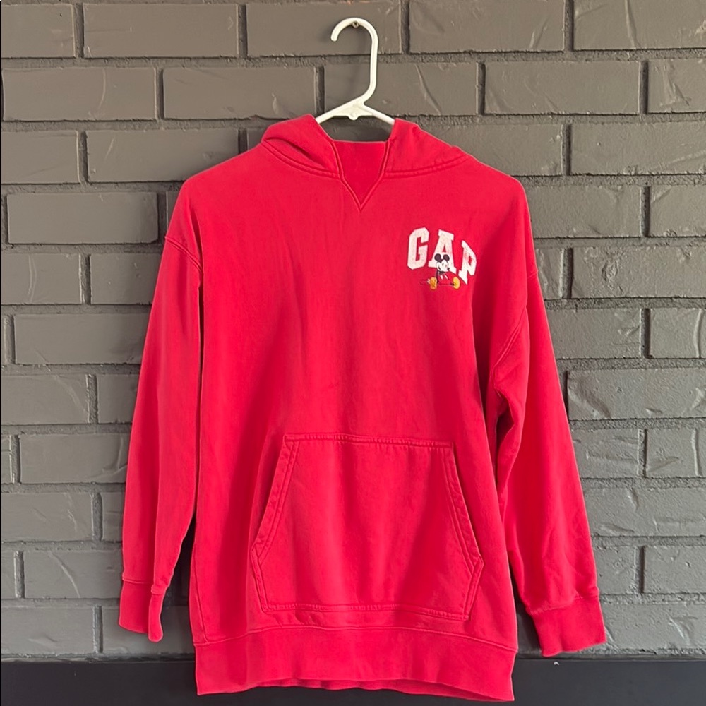 GAP Teen x Disney - Red Hoodie with Disney & GAP Logo - Size Teen 12